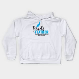 Birds of a Feather - black type Kids Hoodie